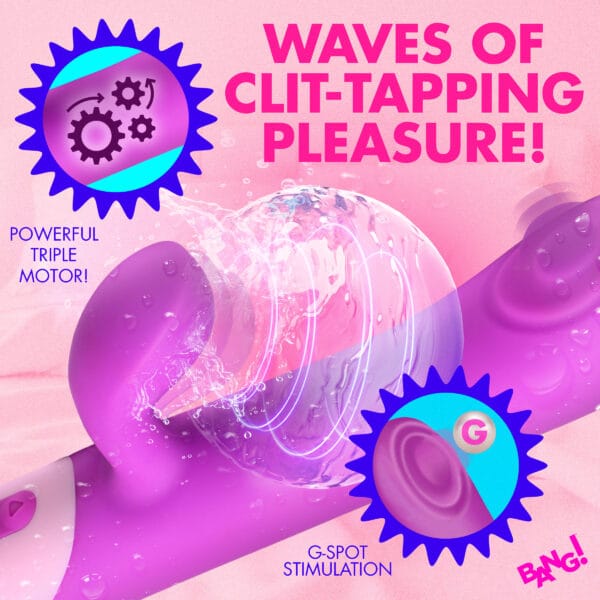 Clit Tapping Pulsing Rabbit - Purple Clit Tapping Pulsing Rabbit - Purple