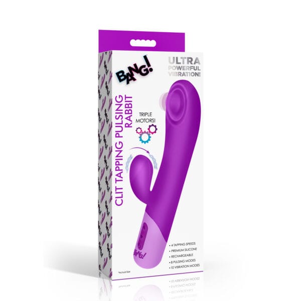 Clit Tapping Pulsing Rabbit - Purple Clit Tapping Pulsing Rabbit - Purple