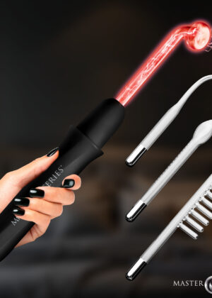 Elektrawand Rechargeable Violet Wand with Attachments - Black