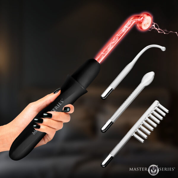 Elektrawand Rechargeable Violet Wand with Attachments - Black Elektrawand Rechargeable Violet Wand with Attachments - Black