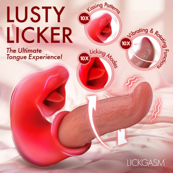 Lusty Licker Kissing & Licking Tongue Vibrator Lusty Licker Kissing & Licking Tongue Vibrator