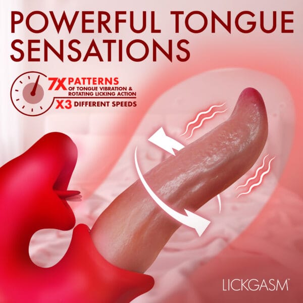 Lusty Licker Kissing & Licking Tongue Vibrator Lusty Licker Kissing & Licking Tongue Vibrator