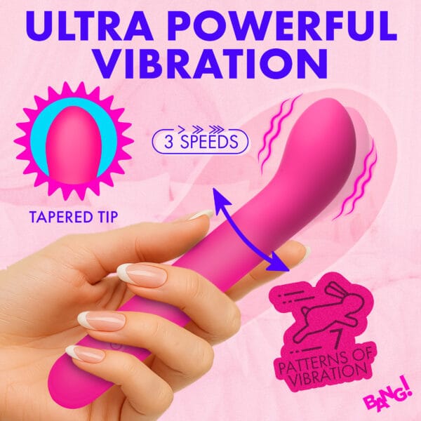 G-Spot Flexible Silicone Vibrator - PInk G-Spot Flexible Silicone Vibrator - PInk