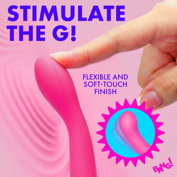 G-Spot Flexible Silicone Vibrator - PInk G-Spot Flexible Silicone Vibrator - PInk