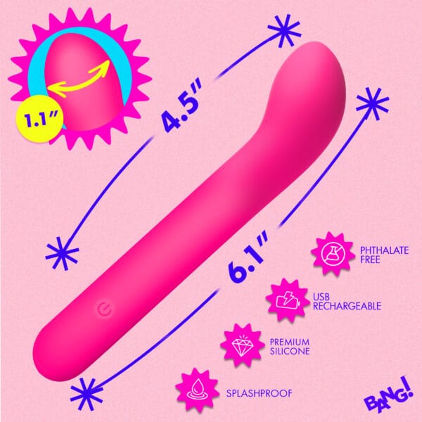 G-Spot Flexible Silicone Vibrator - PInk G-Spot Flexible Silicone Vibrator - PInk