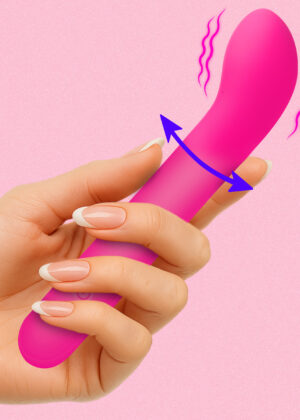 G-Spot Flexible Silicone Vibrator - PInk
