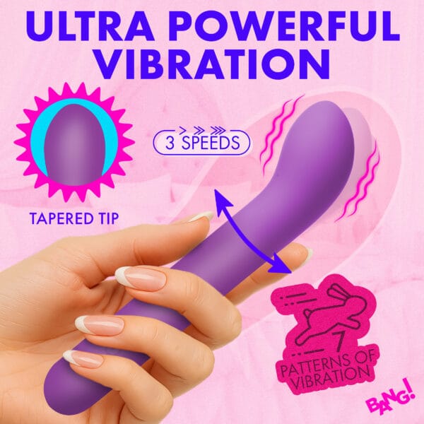 G-Spot Flexible Silicone Vibrator - Purple G-Spot Flexible Silicone Vibrator - Purple