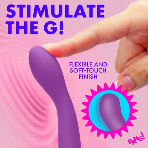 G-Spot Flexible Silicone Vibrator - Purple G-Spot Flexible Silicone Vibrator - Purple