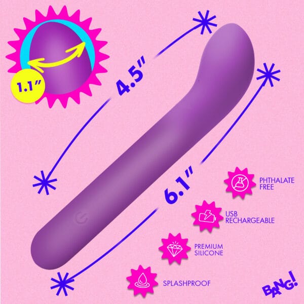 G-Spot Flexible Silicone Vibrator - Purple G-Spot Flexible Silicone Vibrator - Purple