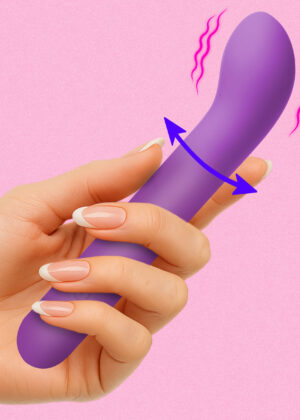 G-Spot Flexible Silicone Vibrator - Purple