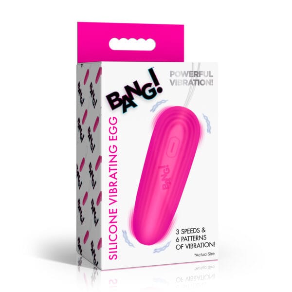 Silicone Vibrating Egg - Pink Silicone Vibrating Egg - Pink