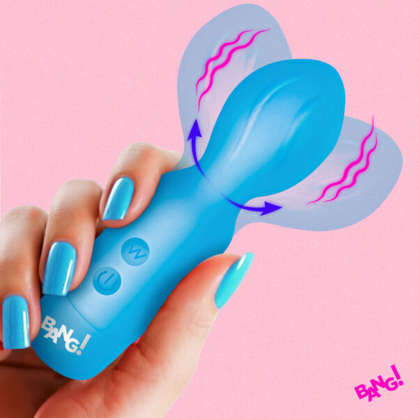18X Vibrating Silicone Mini Wand - Blue 18X Vibrating Silicone Mini Wand - Blue