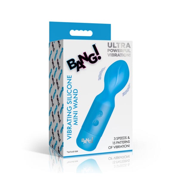 18X Vibrating Silicone Mini Wand - Blue 18X Vibrating Silicone Mini Wand - Blue