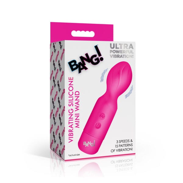 18X Vibrating Silicone Mini Wand - PInk 18X Vibrating Silicone Mini Wand - PInk