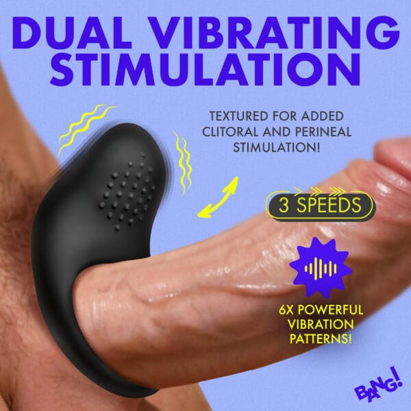 Vibrating Silicone Cock Ring - Black Vibrating Silicone Cock Ring - Black