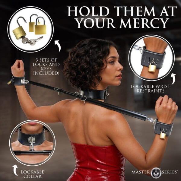 Dominion Bar Spreader Bar with Collar & Restraints Dominion Bar Spreader Bar with Collar & Restraints