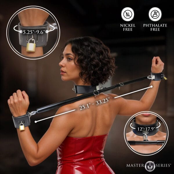 Dominion Bar Spreader Bar with Collar & Restraints Dominion Bar Spreader Bar with Collar & Restraints