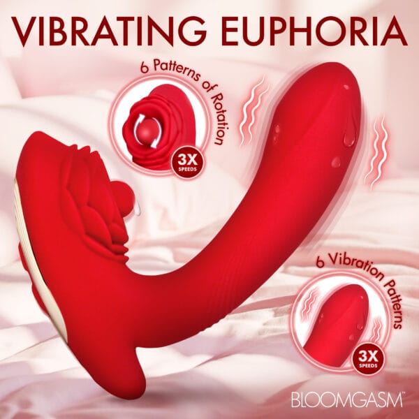Petal Twirl Clit Massaging Silicone Vibrator