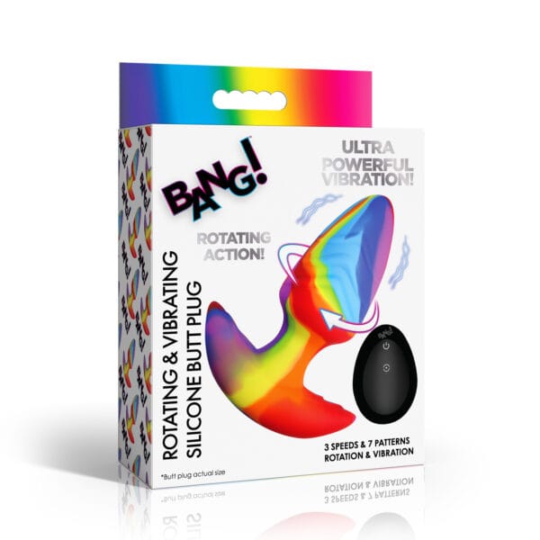 Rotating and Vibrating Silicone Butt Plug Rotating and Vibrating Silicone Butt Plug
