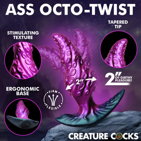 Octo-Twist Silicone Anal Plug Octo-Twist Silicone Anal Plug