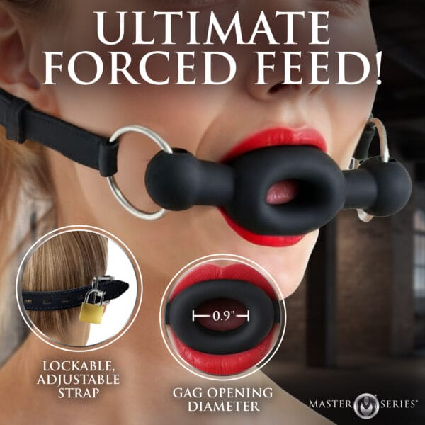 Forced Silicone Feeding Gag Forced Silicone Feeding Gag