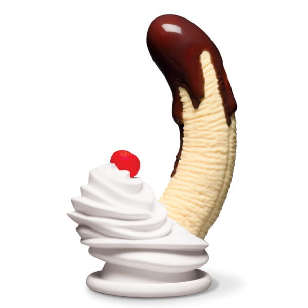 Chocolate Dipped Banana Split Premium Silicone Dildo Chocolate Dipped Banana Split Premium Silicone Dildo