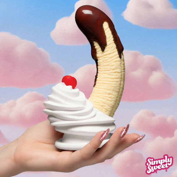 Chocolate Dipped Banana Split Premium Silicone Dildo Chocolate Dipped Banana Split Premium Silicone Dildo