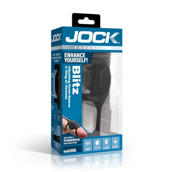 Blitz Vibrating Penis Sleeve C-Ring w/ Remote Blitz Vibrating Penis Sleeve C-Ring w/ Remote