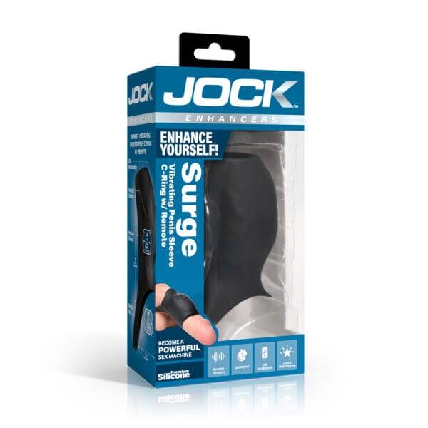 Surge Vibrating Penis Sleeve C-Ring w/ Remote Surge Vibrating Penis Sleeve C-Ring w/ Remote