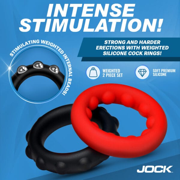 Weighted Silicone C-Ring Set Weighted Silicone C-Ring Set