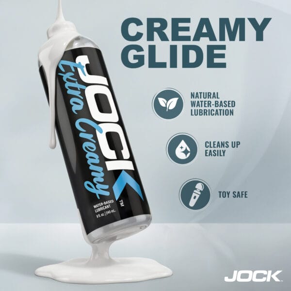 JOCK Extra Creamy Water Based Lubricant 8oz JOCK Extra Creamy Water Based Lubricant 8oz