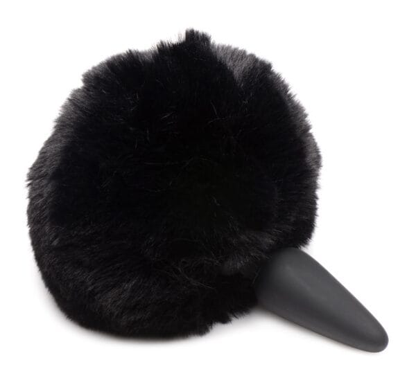 Large Anal Plug with Interchangeable Bunny Tail - Black Large Anal Plug with Interchangeable Bunny Tail - Black