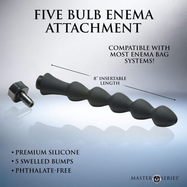 Canal 5 Bulb Silicone Enema Attachment Canal 5 Bulb Silicone Enema Attachment