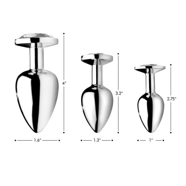 Clear Gem Anal Plug- Medium Clear Gem Anal Plug- Medium