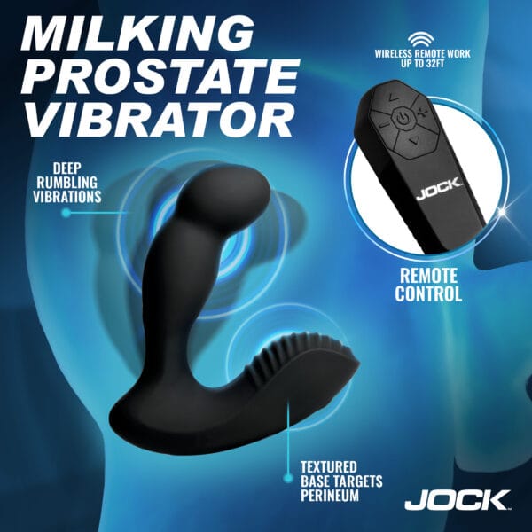 P-Force Milking Silicone Prostate Vibrator w/ Remote P-Force Milking Silicone Prostate Vibrator w/ Remote