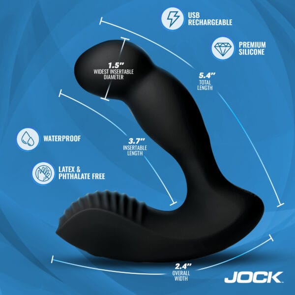 P-Force Milking Silicone Prostate Vibrator w/ Remote P-Force Milking Silicone Prostate Vibrator w/ Remote