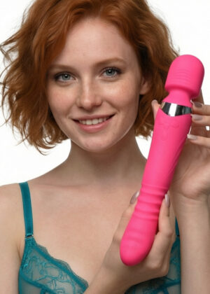 Ultra Thrusting and Vibrating Silicone Wand