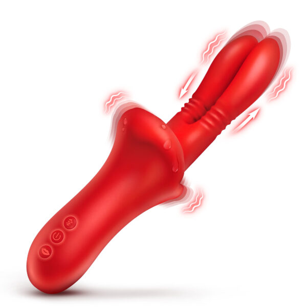 Double Licker Thrusting Silicone Vibrator Double Licker Thrusting Silicone Vibrator