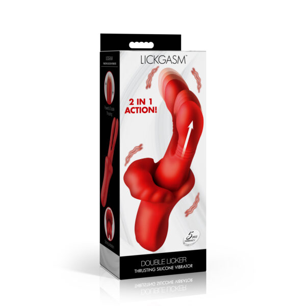 Double Licker Thrusting Silicone Vibrator Double Licker Thrusting Silicone Vibrator