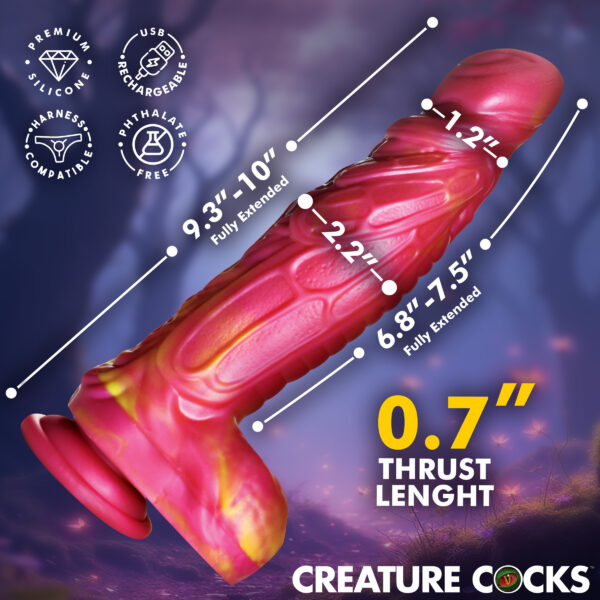 Vespid Thrusting and Vibrating Silicone Dildo Vespid Thrusting and Vibrating Silicone Dildo
