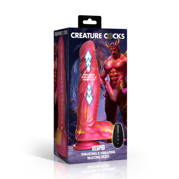 Vespid Thrusting and Vibrating Silicone Dildo Vespid Thrusting and Vibrating Silicone Dildo