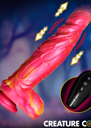 Vespid Thrusting and Vibrating Silicone Dildo