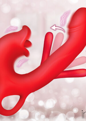 Kissing and Flicking Silicone Vibrator
