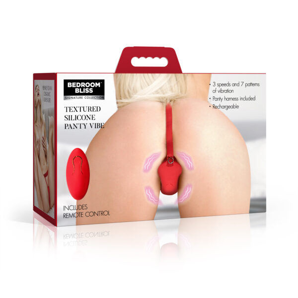 Textured Silicone Panty Vibe w/ Remote Textured Silicone Panty Vibe w/ Remote