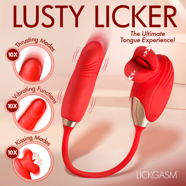 Bliss Kiss Kissing Clitoral Stimulator w/ Thrusting Vibrator Bliss Kiss Kissing Clitoral Stimulator w/ Thrusting Vibrator
