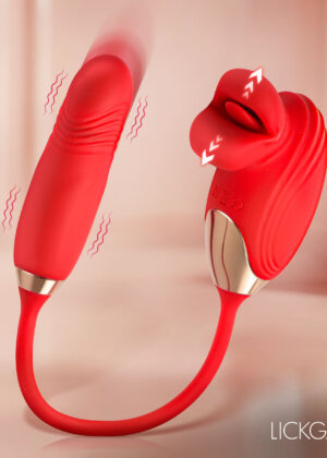 Bliss Kiss Kissing Clitoral Stimulator w/ Thrusting Vibrator