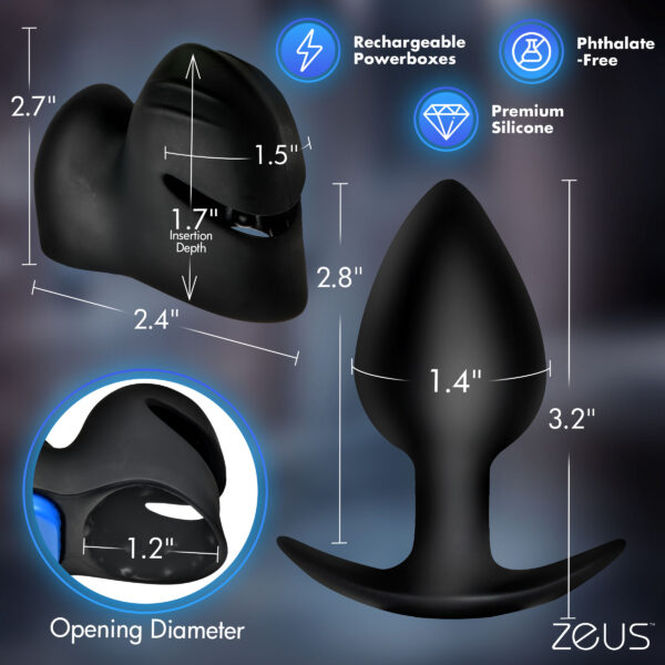 Anal Plug and Head Teaser E-Stim Kit Anal Plug and Head Teaser E-Stim Kit