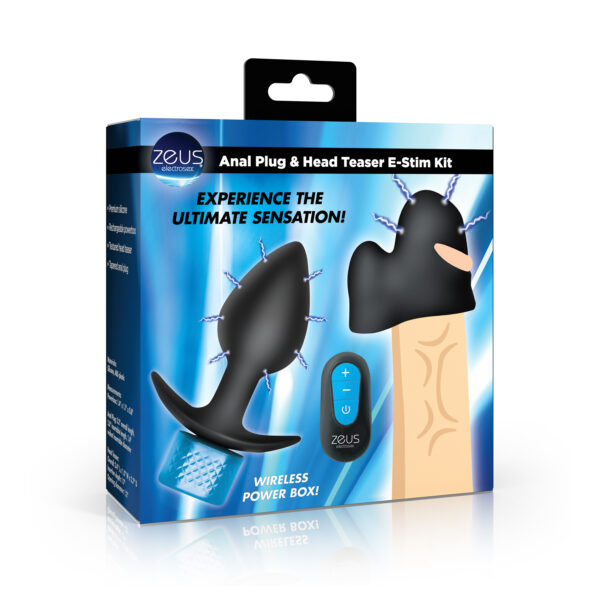 Anal Plug and Head Teaser E-Stim Kit Anal Plug and Head Teaser E-Stim Kit