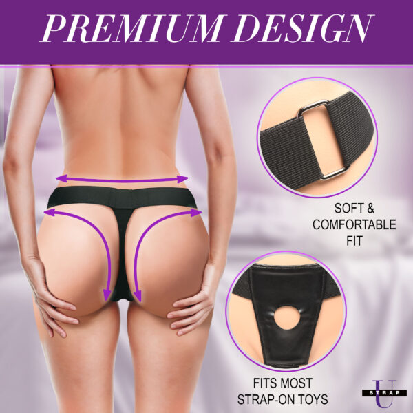 Thrusting and Vibrating Strap-On w/ Harness