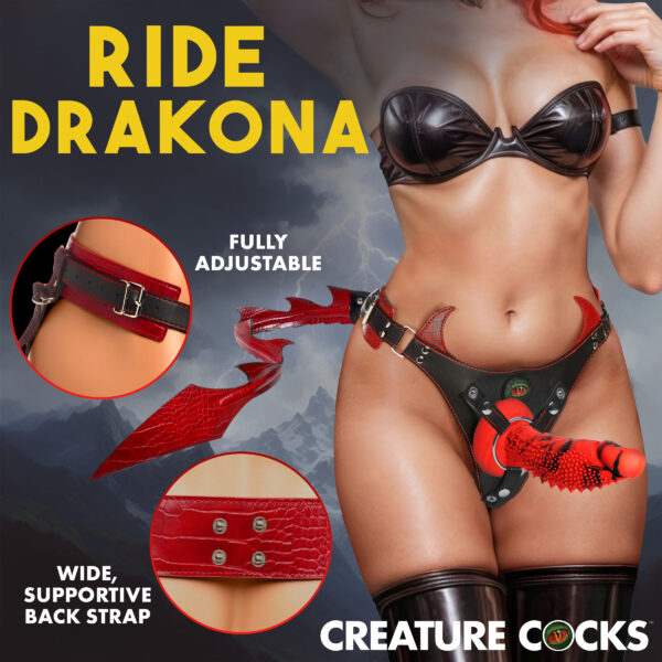 Drakona Dragon Tail Strap-On Harness w/ Dildo Drakona Dragon Tail Strap-On Harness w/ Dildo